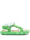Camper Pelotas Flota Padded Sandals In 绿色