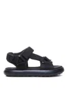 Camper Pelotas Flota Flat Sandals In Black