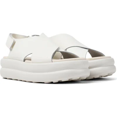Camper Pelotas Flota Slingback Sandal In White