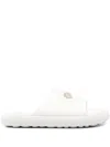 Camper Pelotas Flota Twins Leather Slides In White