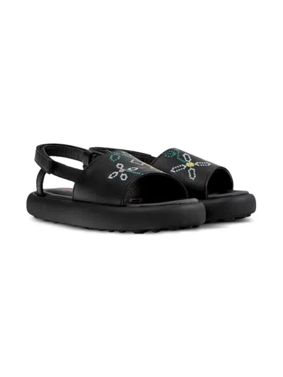 Camper Pelotas Flota Twins Sandals In Black