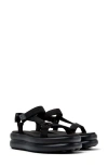 Camper Pelotas Flota Up Platform Sandal In Black
