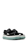 Camper Pelotas Flota Up Platform Sandal In Black