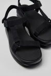 Camper Pelotas Flota Up Platform Sandal In Black
