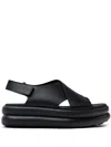 Camper Pelotas Flota Up Sandals In Black