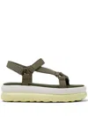 Camper Pelotas Flota Up Sandals In Green