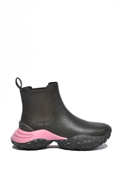 Camper Pelotas Mars Ankle Boot - Green In Black