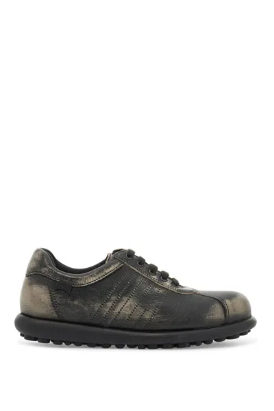 Camper Pelotas Ariel Leather Sneakers In Black