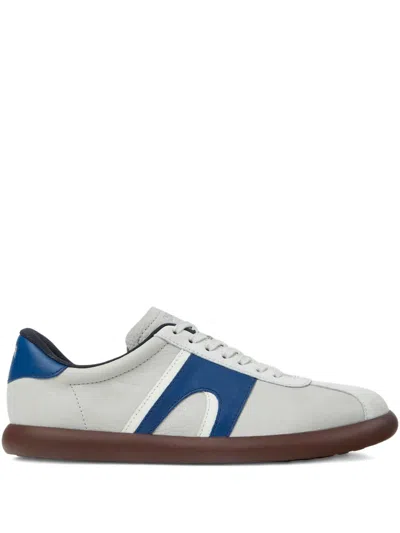 Camper Pelotas Soller Leather Panelled Sneakers In Gray