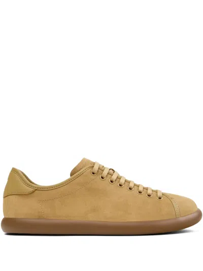 Camper Pelotas Soller Leather Sneakers In Brown