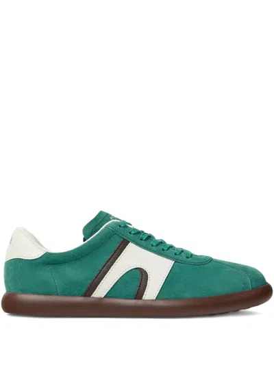 Camper Pelotas Soller Leather Sneakers In Green