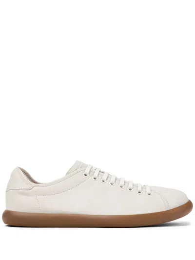 Camper Pelotas Soller Leather Sneakers In White