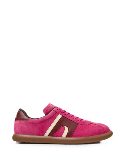 Camper Pelotas Soller Nubuck Leather Sneakers In Pink