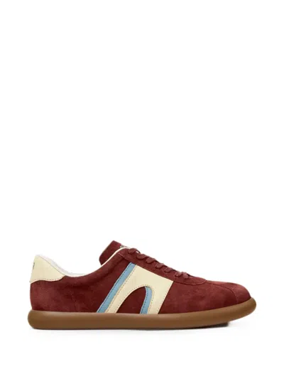 Camper Pelotas Soller Nubuck Leather Sneakers In Brown