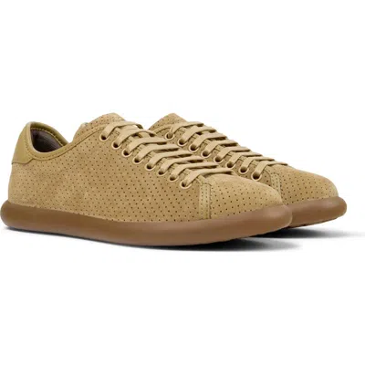 Camper Pelotas Soller Perforated Sneaker In Brown