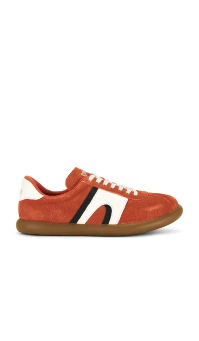 Camper Pelotas Soller Leather Sneakers In Orange