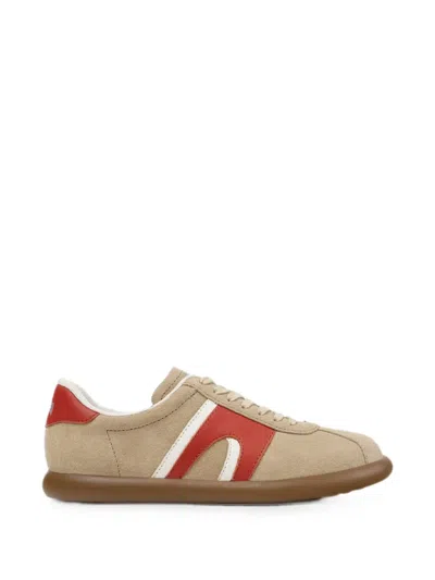 Camper Pelotas Soller Suede Sneakers In Brown