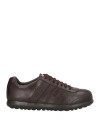 Camper Pelotas Xl Man Sneakers Dark Brown Size 8 Leather In Brown