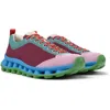 Camper Pelotissima In Burgundy,green,pink