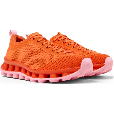 Camper X Sunnei Pelotissima Knitted Sneakers In Orange