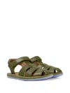 Camper Perforated Sandals In Green