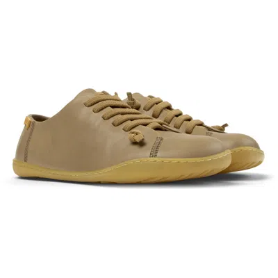 Camper Peu Cami Leather Sneakers In Brown