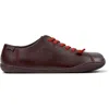 Camper Peu Cami Leather Lace-up Sneakers In Burgundy