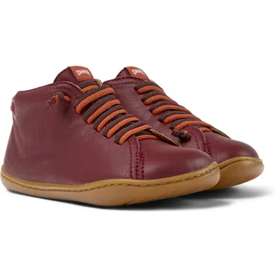 Camper Kids' Boots For Boys In Burgundy