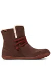 Camper Peu Cami Faux Fur Lined Boot In Brown