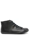 Camper Peu Cami High-top Leather Sneakers In Black