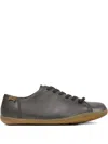 Camper Peu Cami Lace-up Leather Sneakers In Gray