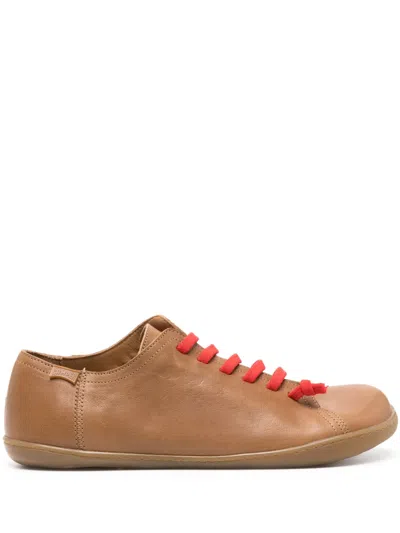 Camper Peu Cami Lace-up Sneakers In Brown