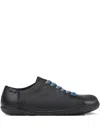 Camper Peu Cami Leather Lace-up Low-top Sneakers In Black