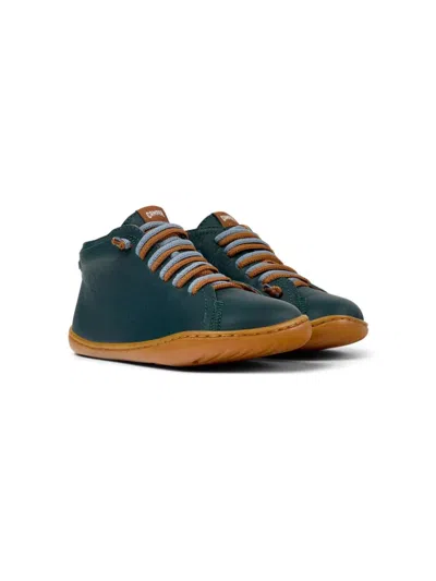 Camper Kids' Peu Cami Leather Shoes In Green