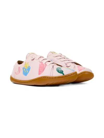 Camper Kids' Peu Cami Printed Sneakers In Pink