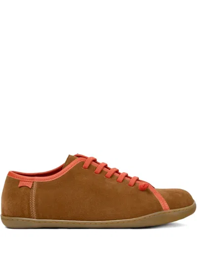Camper Peu Cami Suede Lace-up Sneakers In Brown