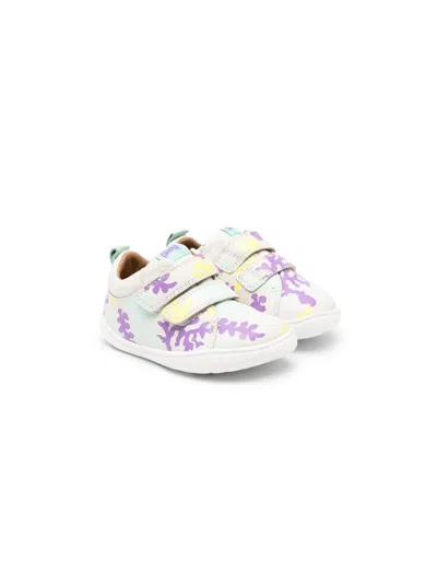 Camper Babies' Peu Cami Twins Leather Sneakers In White
