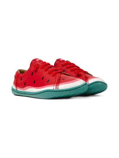 Camper Kids' Peu Cami Watermelon-print Sneakers In Red
