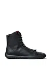 Camper Peu Path+ Leather Ankle Boots In Black