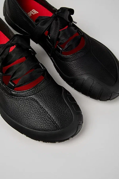 Camper Peu Path+ Leather Ballerina Sneaker In Black, Women's At Urban Outfitters