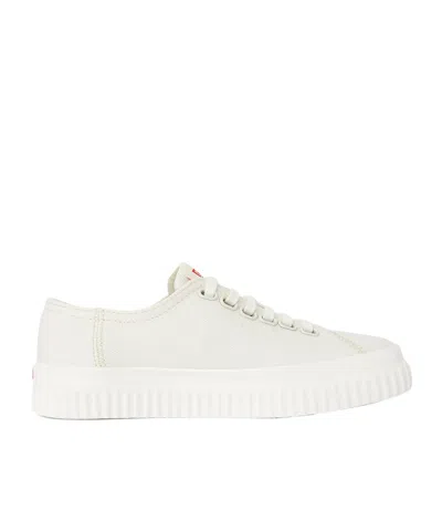 Camper Peu Roda Tencel Sneakers In White