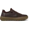 Camper Peu Serra Ribbed-collar Leather Sneakers In Brown