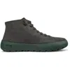 Camper Peu Lace-up Leather Ankle Boots In Gray