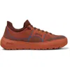 Camper Peu Serra Textured Lace-up Trainers In Orange