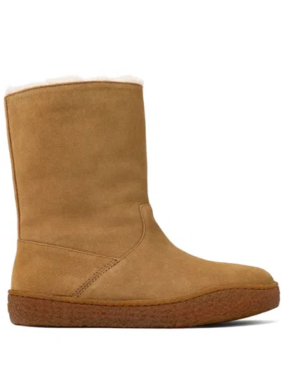 Camper Peu Suede Boots In Brown