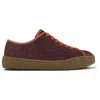 Camper Peu Terreno Suede Lace-up Sneakers In Red
