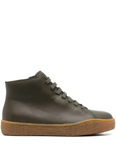 Camper Peu Terreno High-top Sneakers In Green