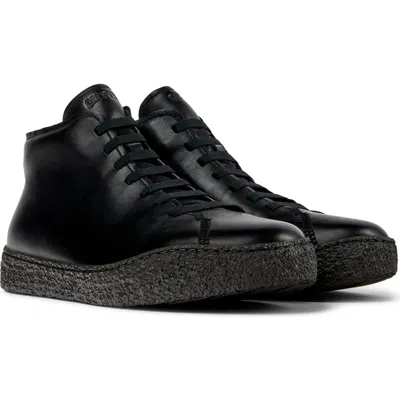 Camper Peu Terreno Leather Ankle Boot In Black