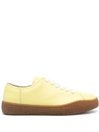Camper Peu Terreno Leather Sneakers In Yellow