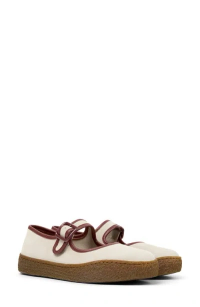 Camper Peu Terreno Buckle-strap Ballet Flats In Neutral